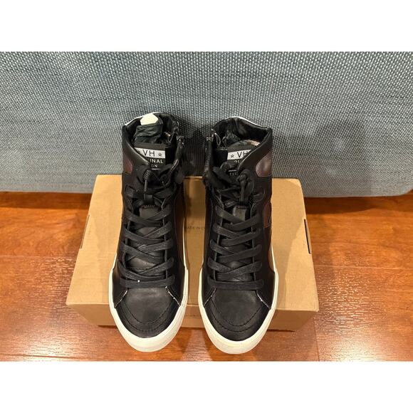 Vintage Havana High-Top Sneakers - Black & Metallic - Picture 4 of 4